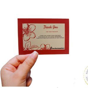 Thank You Note for your Support Card | Package Insert | Small Business Promotion